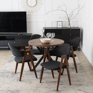  Jídelní židle Renuncio (černá + ořech)