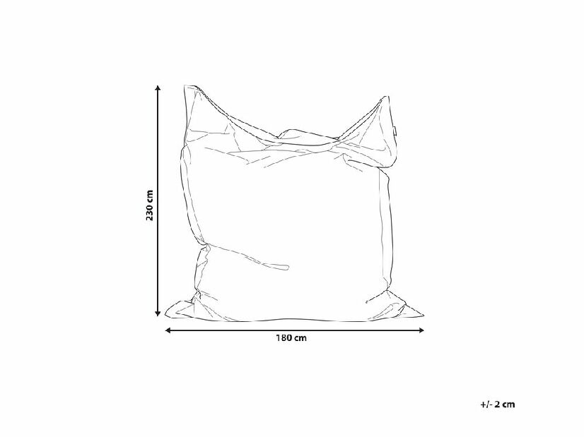 Potah na sedací pytel 180 x 230 cm Fiamma (modrá)