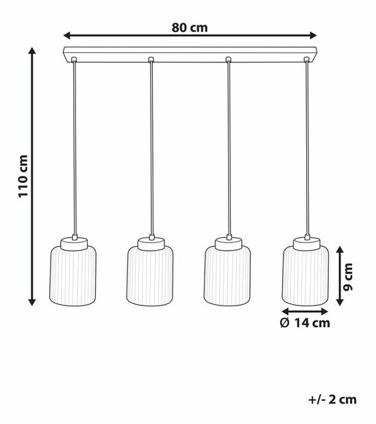 Závěsné svítidlo Chilly (černá)