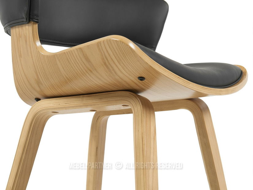 Barová židle CH70 (černá + dub)