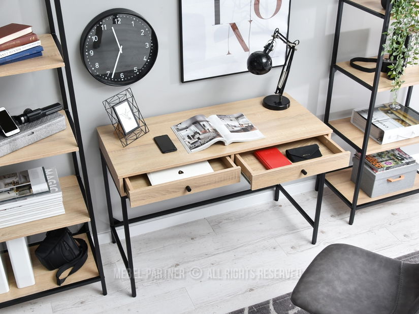 PC stolek Kaplan (dub + černá)