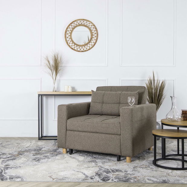 Rozkládací křeslo Suspendida (béžová)