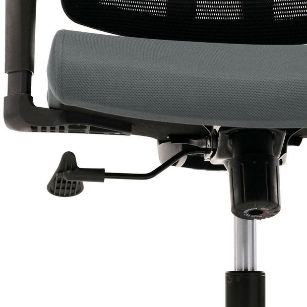 Kancelářské křeslo Kurosadas (šedá + černá)