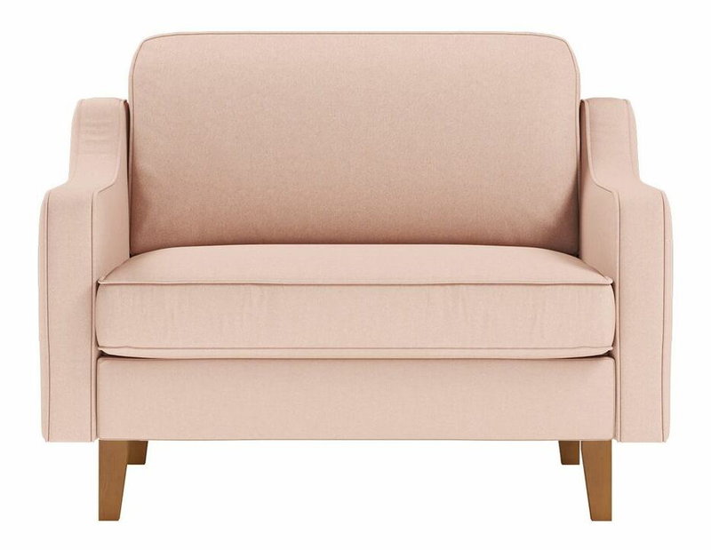 Křeslo Dělají L (lososová + ořech)