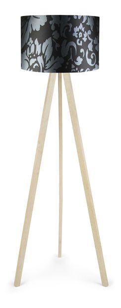 Stojanová lampa Ayurestada 1 (černá + šedá + přírodní)