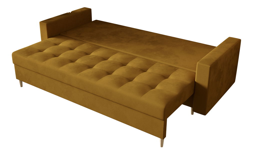 Pohovka třísedačka Summit (hořčicová)