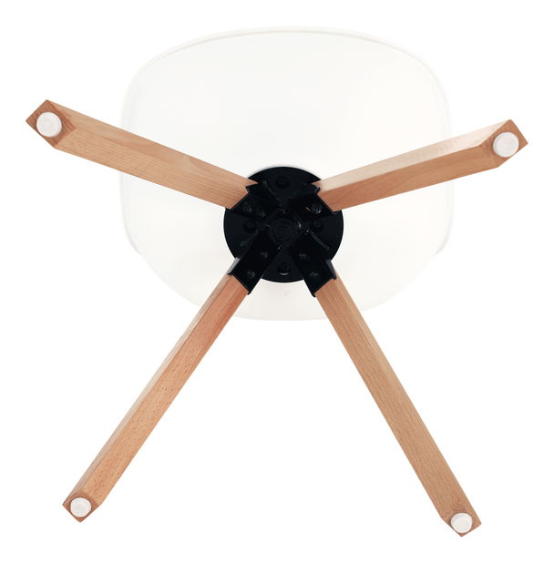 Otočná židle Dolena (bílá ekokůže)