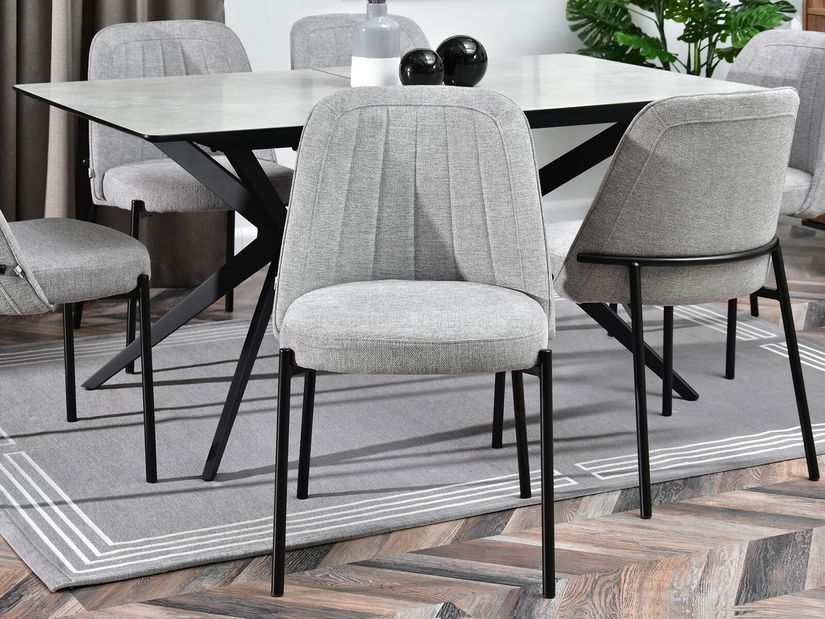 Židle Ella (šedá + černá)