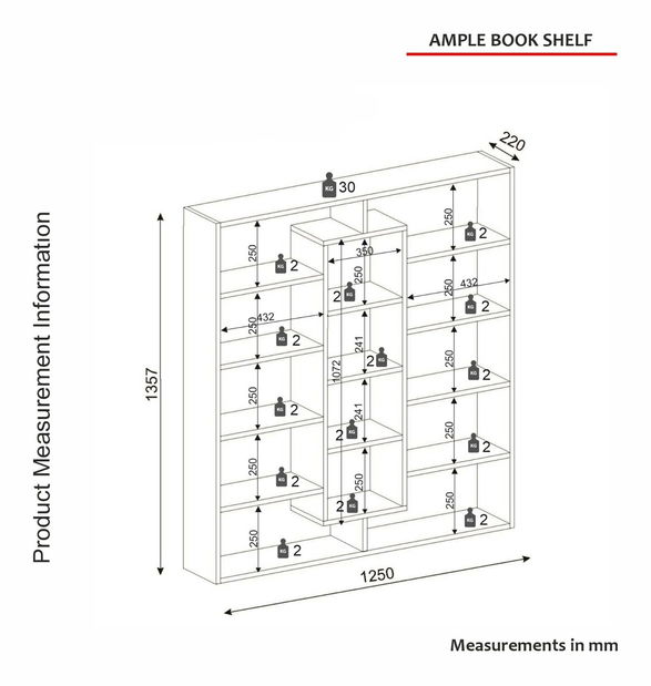 Regál Apple (Bílá)