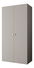 Šatní skříň 100 cm Parna 1 (kašmír + stříbrná)