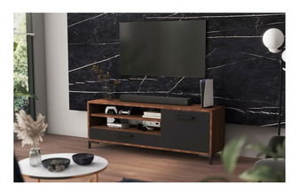 TV skříňka/stolek Cascade (ořech + černá)