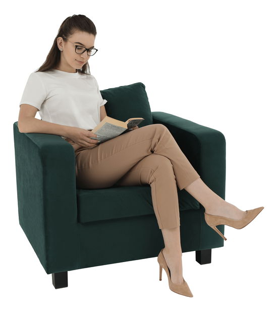 Křeslo Likuma (smaragdová)