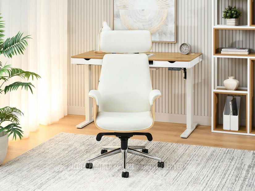 Kancelářské křeslo Lendirnard (krémová)