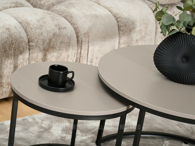 Konferenční stolek Krzaklewski (béžová + černá)