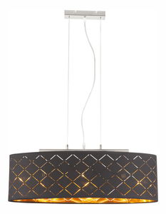 Závěsné svítidlo Clarke 15229H2 (klasické) (nikl + černá)