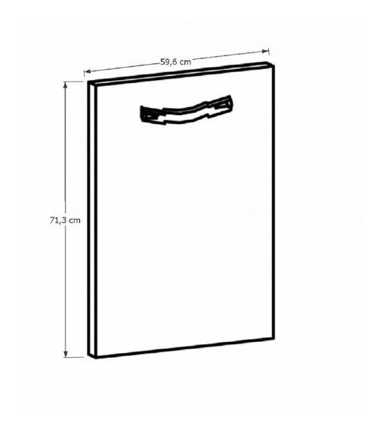 Dvířka na myčku Pearl 4 (hnědá)