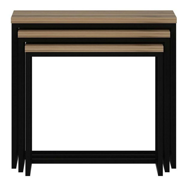 Set 3ks. konferenčních stolků Losuku 7 (ořech)