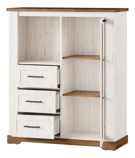 Vitrína Cantaro 15 (borovice andersen + dub stirling)