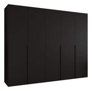 Šatní skříň 250 cm Alice 1 (černá + černá)