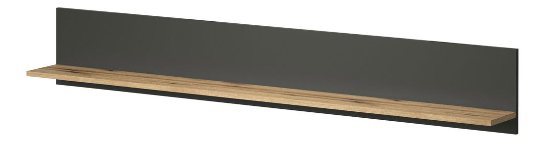 Nástěnná police Esferas (grafit + dub evoke)