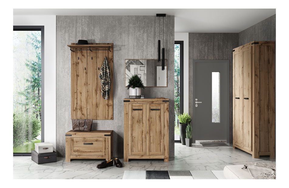 Šatní skříň Mirella (dub wotan)