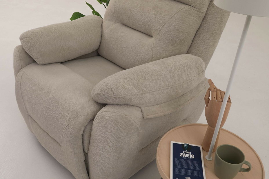 Polohovatelné křeslo Comforto M (krémová)