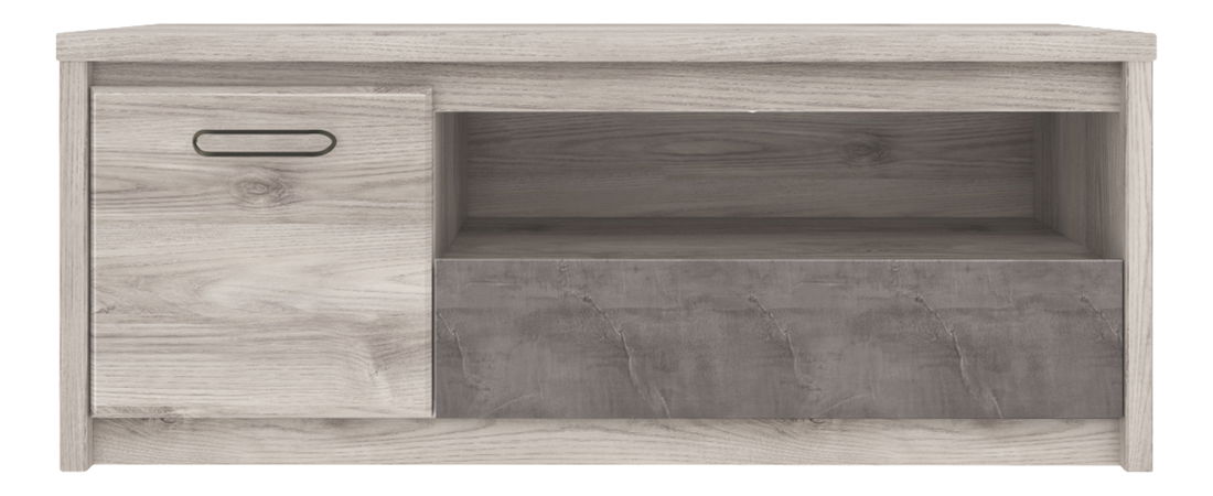 TV stolek/skříňka Jolene (kaštan nairobi + onyxová)