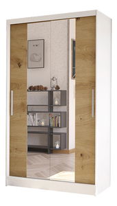 Šatní skříň Coletta II (bílá + dub artisan)