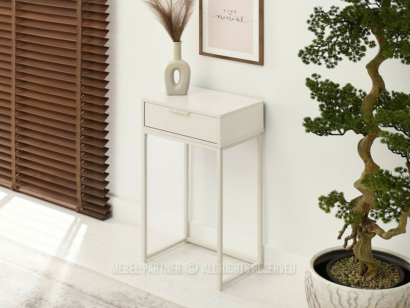 Konzolový stolek Noventa S (krémová)