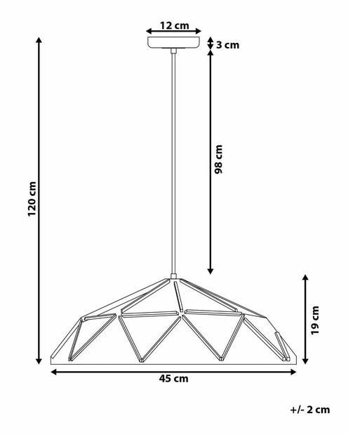 Závěsná lampa Somia (růžová)