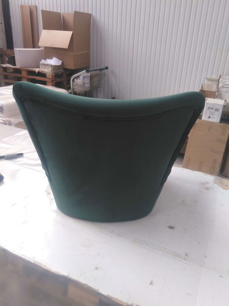 Relaxační křeslo Zehryf (tmavě zelená) *bazar