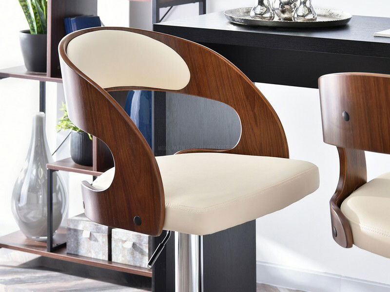 Židle Honolulu (oříšková + chromová)