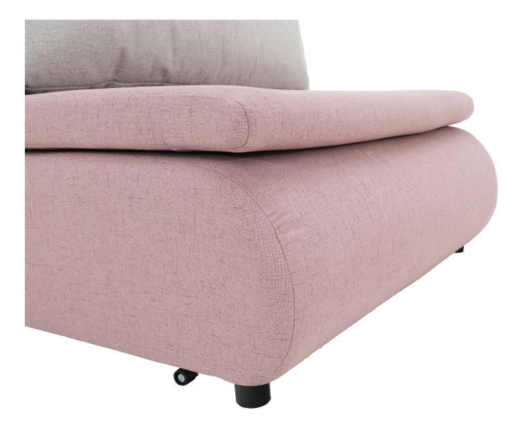 Křeslo Kotu New (ružová + světlešedá)