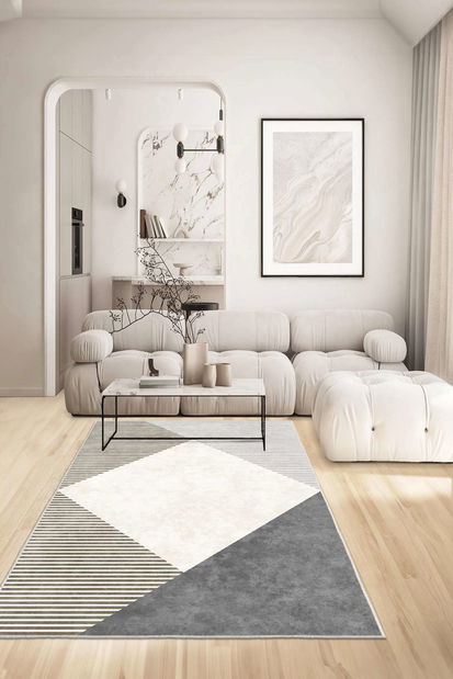 Koberec 140 x 220 cm Stefanie 26 (hnědá + šedá)