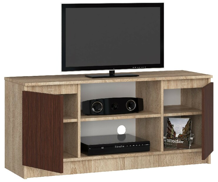 TV stolek Darian (dub sonoma + wenge)