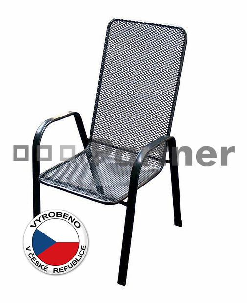 Zahradní židle Sága vysoká (kov)