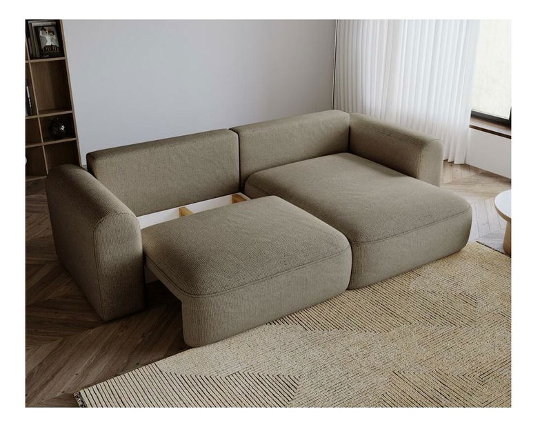 Rohová sedací souprava Sorento (béžová + černá)