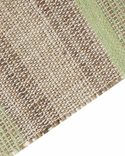 Koberec 80 x 300 cm Tally (béžová + zelená)