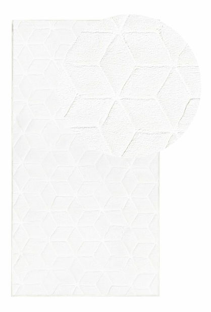 Koberec z umělé kožešiny 80 x 150 cm Thae (bílá)