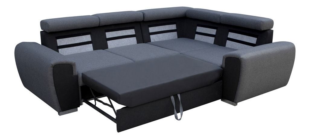 Rohová sedací souprava Ward (černá) (P)