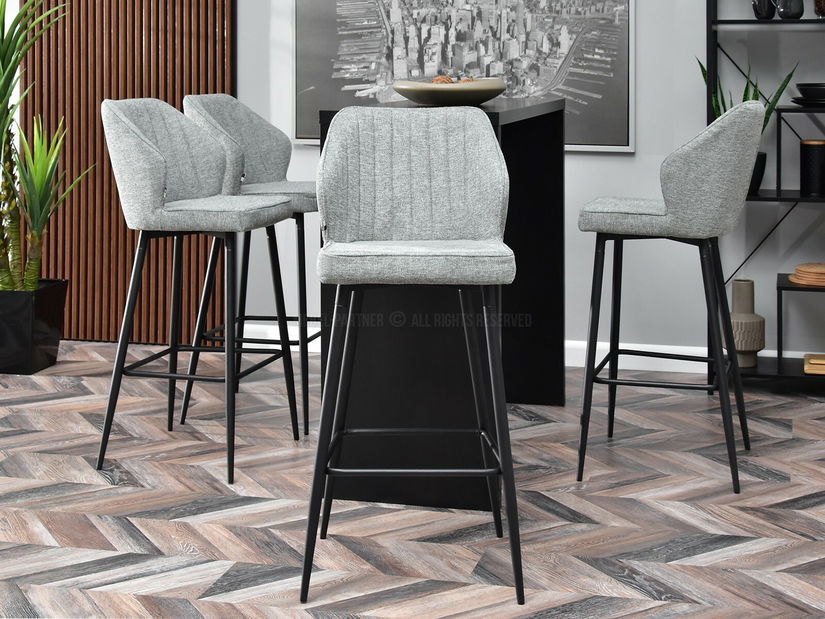 Židle Greta H (šedá + černá)