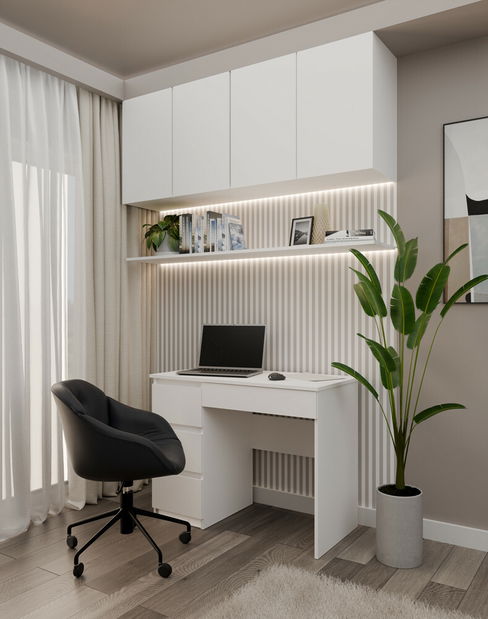 PC stolek Morin 1 (bílá) (L)