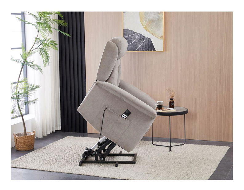 Polohovací křeslo Tonta (lanýžová)