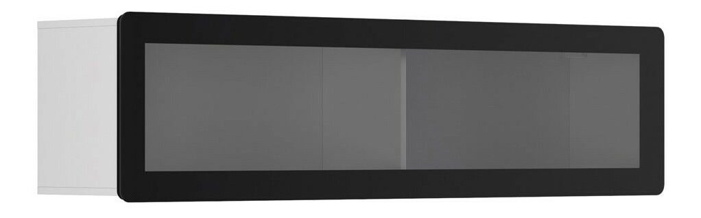 Vitrína na zeď BRW Possi Light SFW1WK/4/16 (bílá) (s osvětlením)