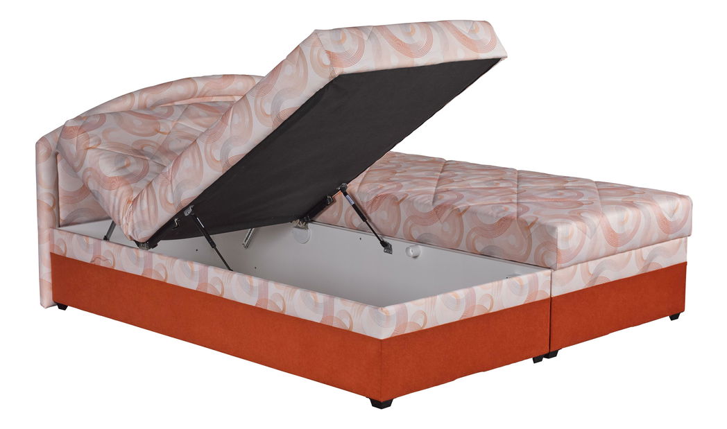 Manželská postel 180 cm Blanár Karolína (vzor Lada 1) (s roštem a matrací Alena)