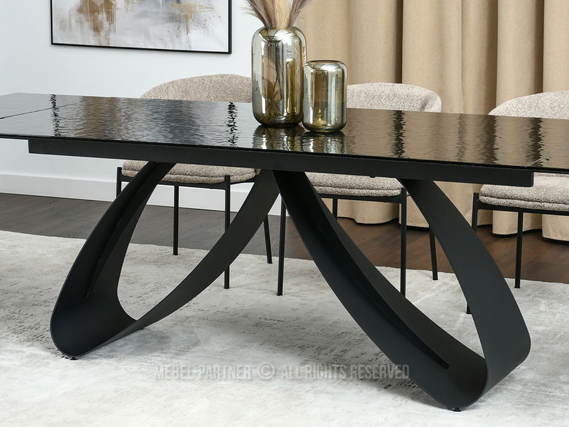 Jídelní stůl Prego (antracitová + černá)