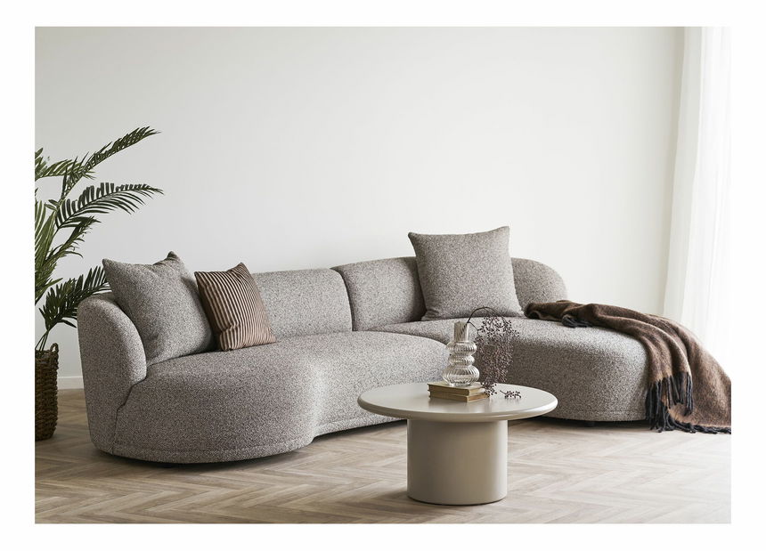 Rohová sedací souprava (P) Kaveria (hnědá)