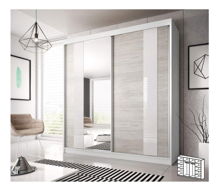 Šatní skříň Multi 32 (233 cm)