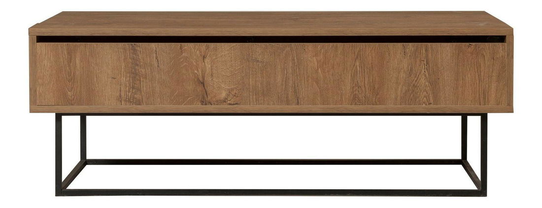 Souprava nábytku do obývacího pokoje Laxi 4 (ořech + černá)