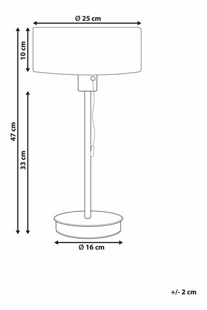 Stolní lampa Aobo (zlatá)